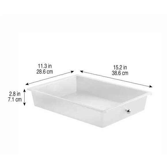 2 Replacement Drawers For Rolling Storage Cart Bin - Picture 2 of 4